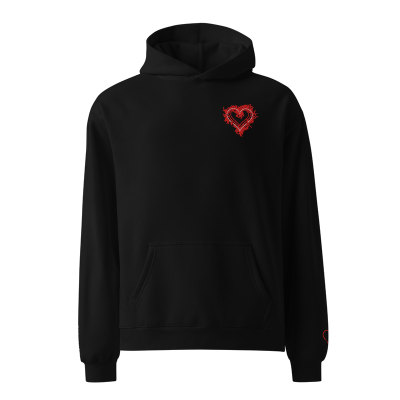 MERCY.EXE EMBROIDERED HOODIE in Black