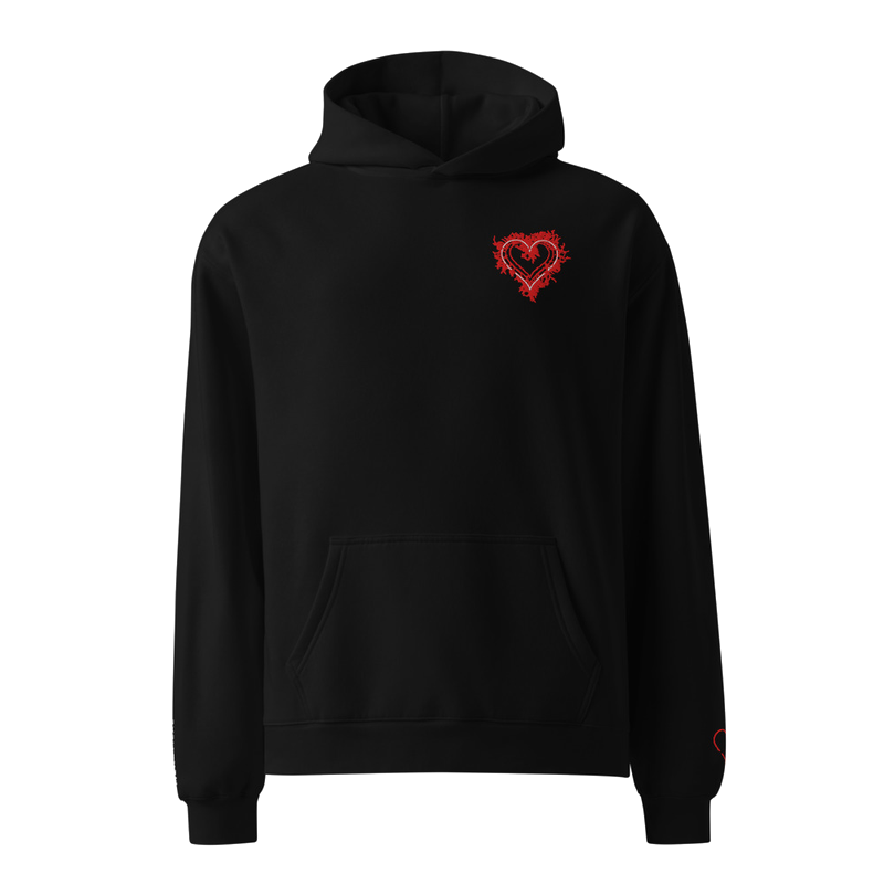 MERCY.EXE EMBROIDERED HOODIE in Black