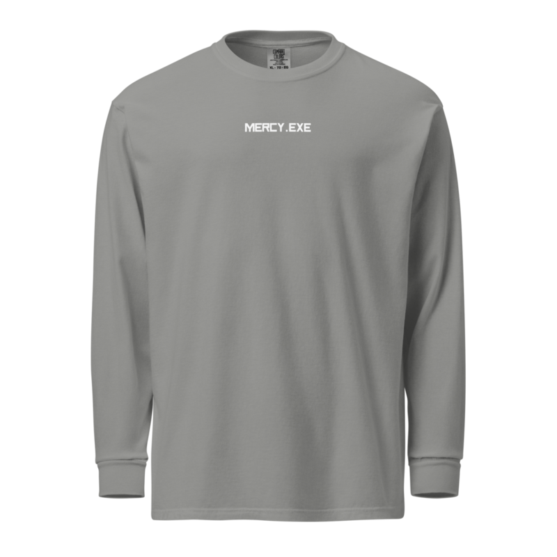 MERCY.EXE WORLD ON MUTE LONG SLEEVE in Grey