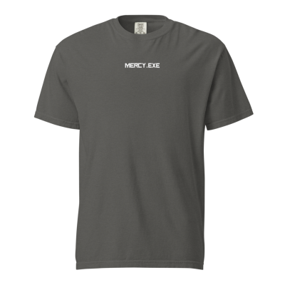 MERCY.EXE WORLD ON MUTE TEE in Pepper