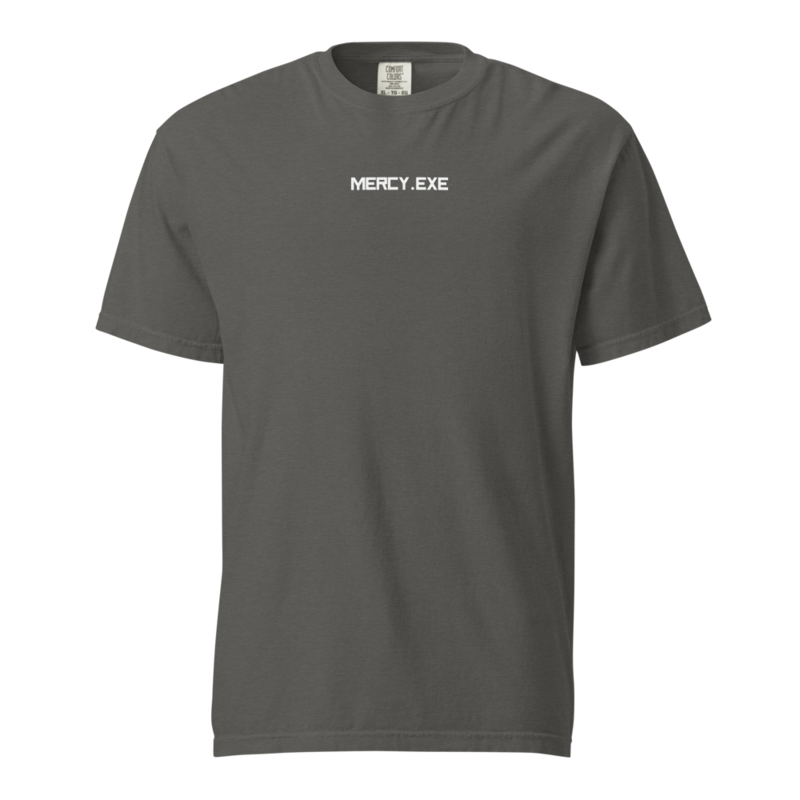 MERCY.EXE WORLD ON MUTE TEE in Pepper